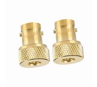 BNC To SMA Adapter, BNC Female To SMA Male Connectors Connector With50 Ohms Impedance 1000 Times Span Life 2 Pcs Gold Female Male Convert Adapter