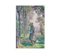 BNCEDJK A Little Girl in The Forest Canvas Poster Bedroom Decor Landscape Decor Gift 20x30inch(50x75cm)