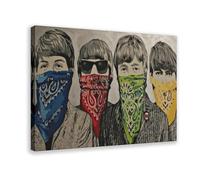 BNCEDJK Bandana-Wearing Beatles Kids Canvas Poster Bedroom Decor Landscape Decor Gift 08x12inch(20x30cm)