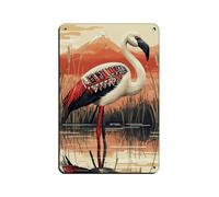 BNCEDJK Chilenischer Flamingo I Tin Sign Vintage Metal Pub Club Cafe Bar Home Wall Art Decoration Poster Retro 8x12inch(20x30cm)