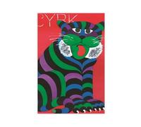 BNCEDJK CYRK Polish Circus Poster Tiger Canvas Poster Wall Art Print Picture Paintings 12x18inch(30x45cm)