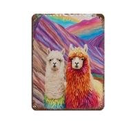 BNCEDJK Rainbow Mountain in Peru Travel Tin Sign Vintage Metal Pub Club Cafe Bar Home Wall Art Decoration Poster Retro 12x16inch(30x40cm)