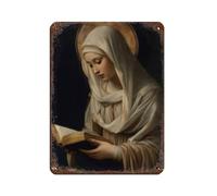 BNCEDJK Saint Catherine of Siena Tin Sign Vintage Metal Pub Club Cafe Bar Home Wall Art Decoration Poster Retro 12x16inch(30x40cm)