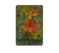 BNCEDJK Surrealismus Bild Von Paul Klee Tin Sign Vintage Metal Pub Club Cafe Bar Home Wall Art Decoration Poster Retro 8x12inch(20x30cm)