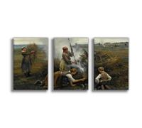 BNCEDJK Ukrainian Farmers Trying To Start A Fire Canvas Poster Wall Art Print Picture Paintings 12x18inch(30x45cm)