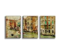 BNCEDJK Venice Canals Canvas Poster Wall Art Print Picture Paintings 16x24inch(40x60cm)