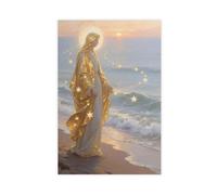 BNCEDJK Virgin Mary at Sunset Canvas Canvas Poster Bedroom Decor Landscape Decor Gift 16x24inch(40x60cm)