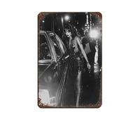BNCEDJK Woman at Club Tin Sign Vintage Metal Pub Club Cafe Bar Home Wall Art Decoration Poster Retro 8x12inch(20x30cm)