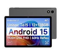 BNCF [2025 New Android 15] 10.1 inch Tablet, FHD IPS 1920x1200 and 60Hz Reflex Tablet, Widevine L1, Unisoc T615 (8 Core), 12GB+128GB(1TB TF), 4G LTE+2.4G/5G Wifi+BT5.0+GPS, 5MP Camera, 6500mAh