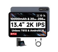 BNCF Bpad 13 Tablet 13.4 inch Large Screen Android 15 Tablet 20GB+256GB 10000mAh, Unisoc T615 Octa-Core 1920x1200 FHD with Widevine L1, 8MP+16MP Camera 2.4G/5G WiFi+BT5.0+GPS with Protective Case