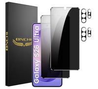BNCHI Pack of 2 for Samsung Galaxy S26 Ultra for Tempered Glass Privacy Screen and 2 Pieces Camera Protection, 28° Anti-Spy, Anti Fingerprint, Bubble-Free 9H Full Screen Screen Protector