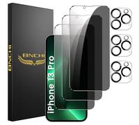 BNCHI Pack of 3 for iPhone 13 Pro for Tempered Glass Privacy Screen and 3 Pieces Camera Protection, 28° Anti-Spy, Scratch-Resistant, Bubble-Free 9H Full Screen Screen Protector 2