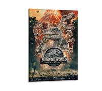 BNCVJFI JURASSIC WORLD FALLEN KINGDOM Poster Canvas Poster Wall Art Decor Print Picture Paintings for Living Room Bedroom Decoration 08x12inch(20x30cm)