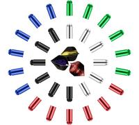 Bncxdc Dart Flight Wing Protectors, 30 Pieces Dart Wing Corrector, Aluminum Alloy Dart Wing Protector maintain a perfect 90-degree angle, Professional Dart Accessories for Competition