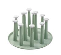 Bncxdc Glass Cup Drying Holder, Water Mug Drainer Stand, Straw Bottle Drying Organizer Holder Tree, Draining Organizer Storage Rack, Home Kitchen Supplies Utensil - 12 Cups Stand, Green