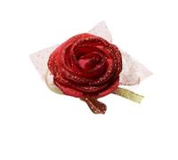 BNCXMO 12 Color Foam Wrist Flower Rose Silk Ribbon Bride Corsage Hand Decorative Wristband Bracelet Bridesmaid Marriage Flowers for Wedding Dance Party Decor