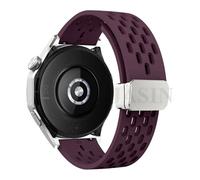 BNCXMO 18 20 22mm Magnetic Silicone Strap For Watch GT 5 46mm 41mm Breathable Sports Band For GT5 Pro GT4 GT3 GT2 Correa WatchBands