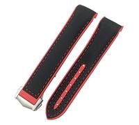 BNCXMO 19mm 20mm 21mm 22mm Rubber Watchband Fit for Omega Planet Ocean Diver 300 Silicone Nylon Sports Watch Strap