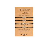 BNCXMO 2/3/4/5 Pcs Friendship Bracelets Matching Distance Bracelets for Friends Love Knot Infinity Bracelet for Women Bff Bracelet Gifts for Best Friends Sisters