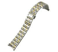 BNCXMO 20mm 16mm 19mm Stainless Steel Watchband Replacement For Omega De Ville PRESTIGE Orbis Edition Watch Strap Metal Glossy Bracelet