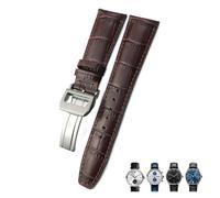 BNCXMO 20mm 21mm 22mm Calfskin Genuine Leather Watchband Suitable For IWC Pilot Portuguese Black Brown Blue Alligator Grain Watch strap