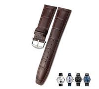 BNCXMO 20mm 21mm 22mm Calfskin Genuine Leather Watchband Suitable For IWC Pilot Portuguese Black Brown Blue Alligator Grain Watch strap