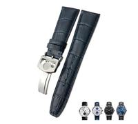 BNCXMO 20mm 21mm 22mm Calfskin Genuine Leather Watchband Suitable For IWC Pilot Portuguese Black Brown Blue Alligator Grain Watch strap