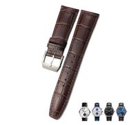 BNCXMO 20mm 21mm 22mm Calfskin Genuine Leather Watchband Suitable For IWC Pilot Portuguese Black Brown Blue Alligator Grain Watch strap