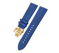 BNCXMO 20mm 21mm 22mm Fluoros Rubber Watchband Fit for Red Blue Black Waterproof Soft Watch Strap Bracelet