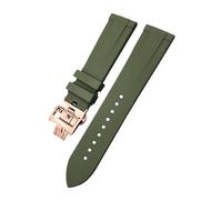 BNCXMO 20mm 21mm 22mm Fluoros Rubber Watchband Fit for Red Blue Black Waterproof Soft Watch Strap Bracelet