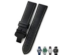 BNCXMO 20mm 21mm 22mm Leather Watch Strap Black Brown Watch Bands For For Omega 300 For Hamilton For For IWC For Bracelet