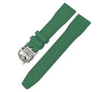BNCXMO 20mm 21mm 22mm Soft Fluororubber FKM Watchband for IWC Big Pilot Portofino Natural Rubber Watch Strap Tools