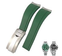 BNCXMO 20mm 21mm Rubber Silicone Watch Bands For Submariner Yacht Master OYSTERFLEX Daytona Watchband Strap