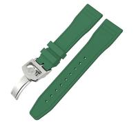 BNCXMO 20mm Soft Fluororubber Watch Straps 21mm 22mm forBig Pilot Portofino Top Gun Watch Strap Natural Rubber Tools (-), 20 mm