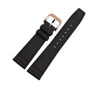 BNCXMO 20mm Watch Straps for IWC Pilot Portuguese Portofino Nylon Canvas Watch Bands Green Blue Gray Black Watchbands Straps Bracelets (Color : Green-Silvery, Size : 20mm)