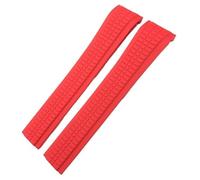 BNCXMO 21mm Higher Version Fluorous Rubber Watchband for Patek 5164A 5167A AQUANAUT Philippe PP Orange Brown Soft Silicone Watch Strap