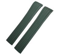 BNCXMO 21mm Higher Version Fluorous Rubber Watchband for Patek 5164A 5167A AQUANAUT Philippe PP Orange Brown Soft Silicone Watch Strap