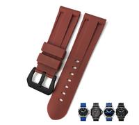 BNCXMO 22mm 24mm 26mm Rubber Watch Band，For Panerai SUBMERSIBLE Colorful Waterproof Sport Camo Strap