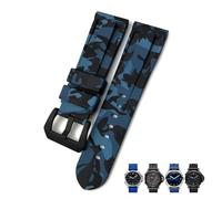 BNCXMO 22mm 24mm 26mm Rubber Watch Band，For Panerai SUBMERSIBLE Colorful Waterproof Sport Camo Strap