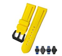 BNCXMO 22mm 24mm 26mm Rubber Watch Band，For Panerai SUBMERSIBLE Colorful Waterproof Sport Camo Strap