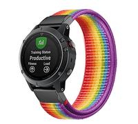 BNCXMO 22mm 26mm Nylon Strap for 7 7X 6 6X Pro 5 5X plus 3 3HR Forerunner 935 945 D2 Bravo Quick Release Smart Watch band