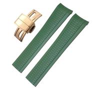 BNCXMO 22mm Fluorous Silicone Rubber Watchband for Patek Aquanaut 5168G 5968G Philippe Metal Pins Curved End Soft Watch Strap Bracelets