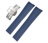 BNCXMO 22mm Fluorous Silicone Rubber Watchband for Patek Aquanaut 5168G 5968G Philippe Metal Pins Curved End Soft Watch Strap Bracelets