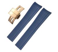 BNCXMO 22mm Fluorous Silicone Rubber Watchband for Patek Aquanaut 5168G 5968G Philippe Metal Pins Curved End Soft Watch Strap Bracelets