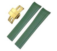 BNCXMO 22mm Fluorous Silicone Rubber Watchband for Patek Aquanaut 5168G 5968G Philippe Metal Pins Curved End Soft Watch Strap Bracelets