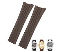 BNCXMO 25mm Notch Shape Rubber Silicone Watch Strap Waterproof Watch Bands For PATEK PHILIPPE Nautilus Men Bracelet