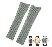 BNCXMO 25mm Notch Shape Rubber Silicone Watch Strap Waterproof Watch Bands For PATEK PHILIPPE Nautilus Men Bracelet
