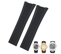 BNCXMO 25mm Notch Shape Rubber Silicone Watch Strap Waterproof Watch Bands For PATEK PHILIPPE Nautilus Men Bracelet
