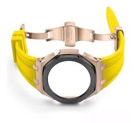 BNCXMO 3rd Generation Rubber watch band and case For GA 2100 watches Strap Bezel solid Upgrade 3ND GA-2100 modified band