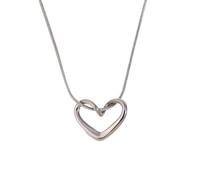 BNCXMO Accessorie Minimalist Cute Heart Necklace For Girls, Simple Romantic Sweet Heart Charm Choker - Classic Heart Necklace, Locket Necklace For Women Birthday Valentine